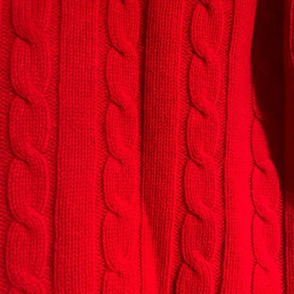 & daughter red cable knit sweater - Picture 3 of 6